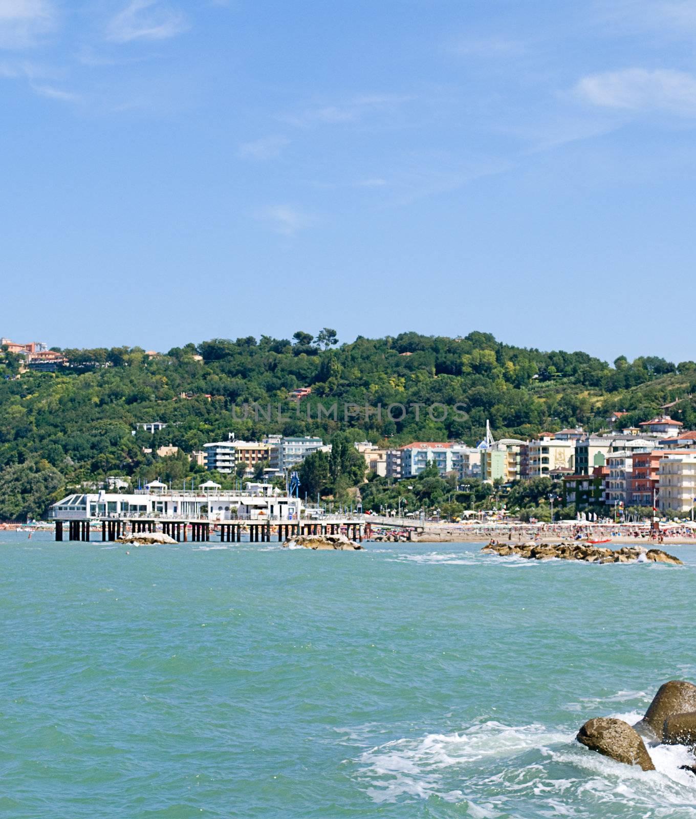 View of Cattolica in Italy.