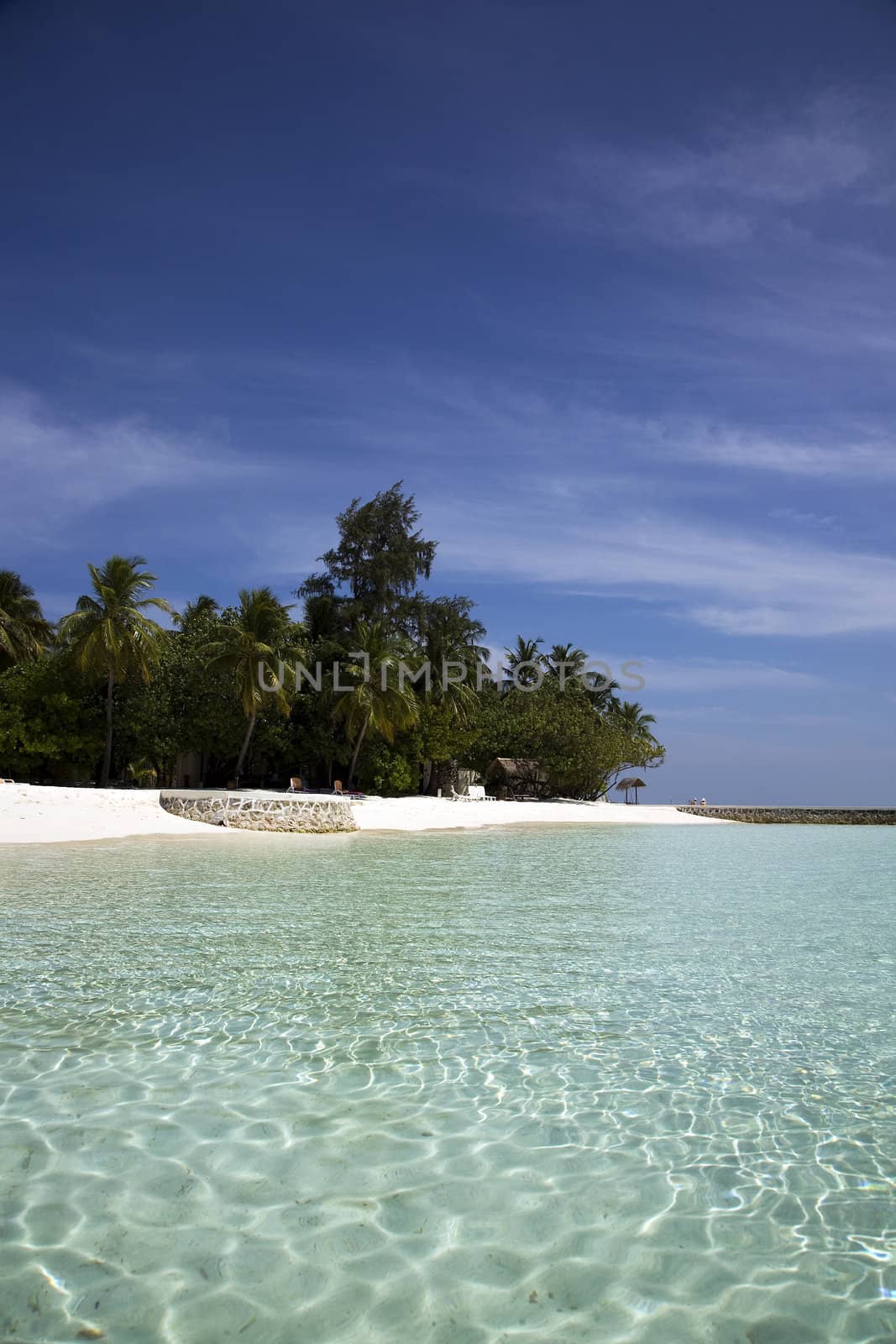 Maldivian vacation resort island