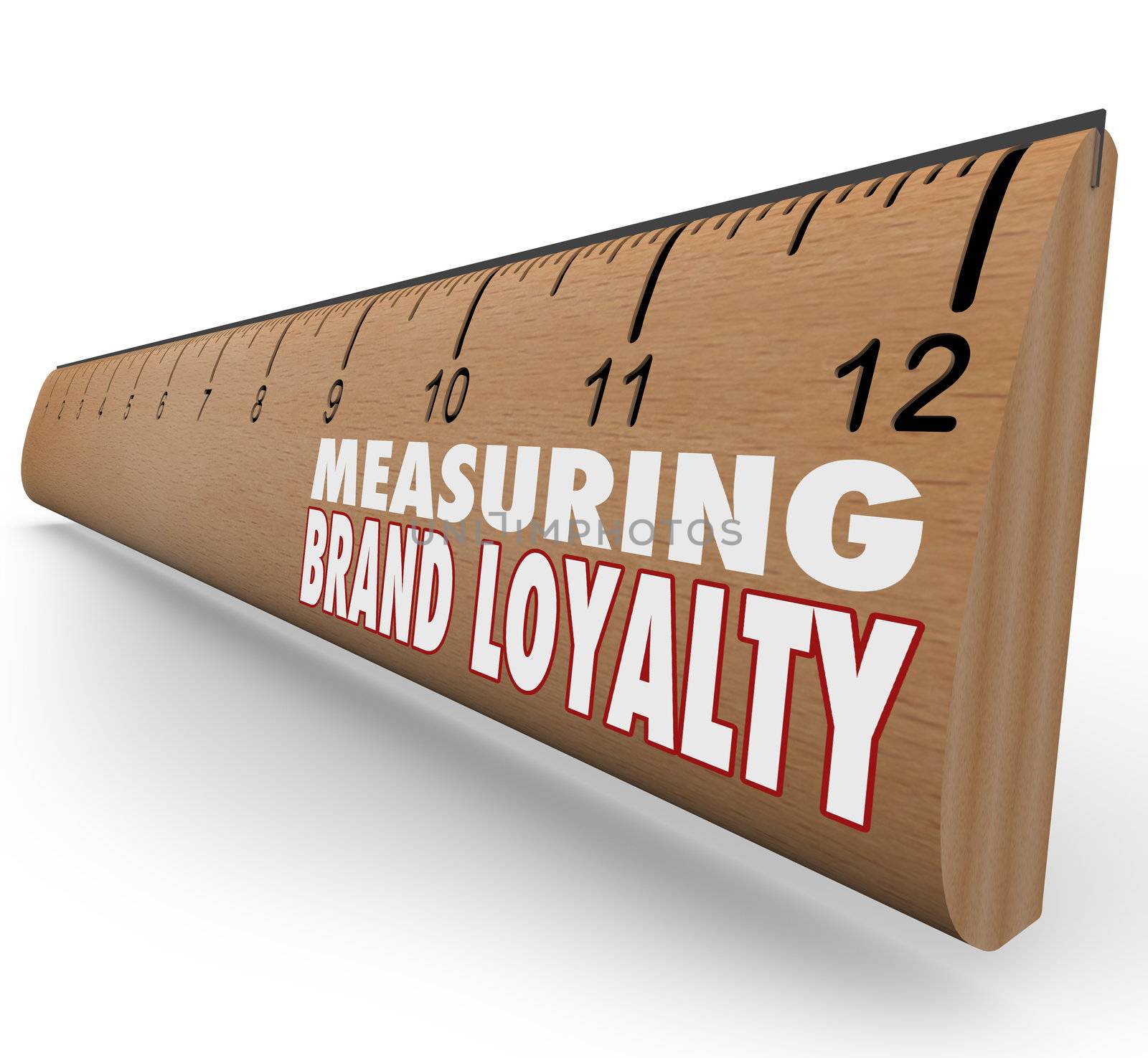 Measure Your Brand Loyalty ruler to evaluate the strength of your branding efforts through marketing, advertising and excellent customer service