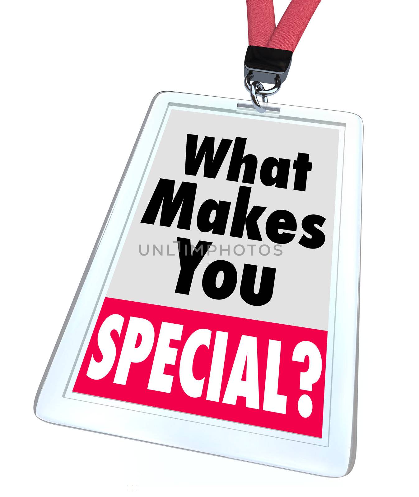 What Makes You Special Badge Unique Different Person by iQoncept