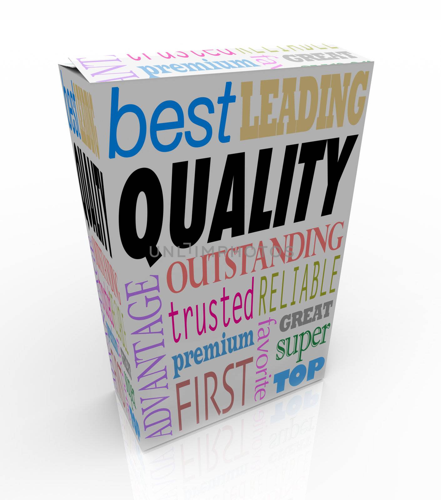 Quality makes your product stand out, with positive words and terms on the package such as best, leading, outstanding, great, trusted, reliable, premium, favorite and more