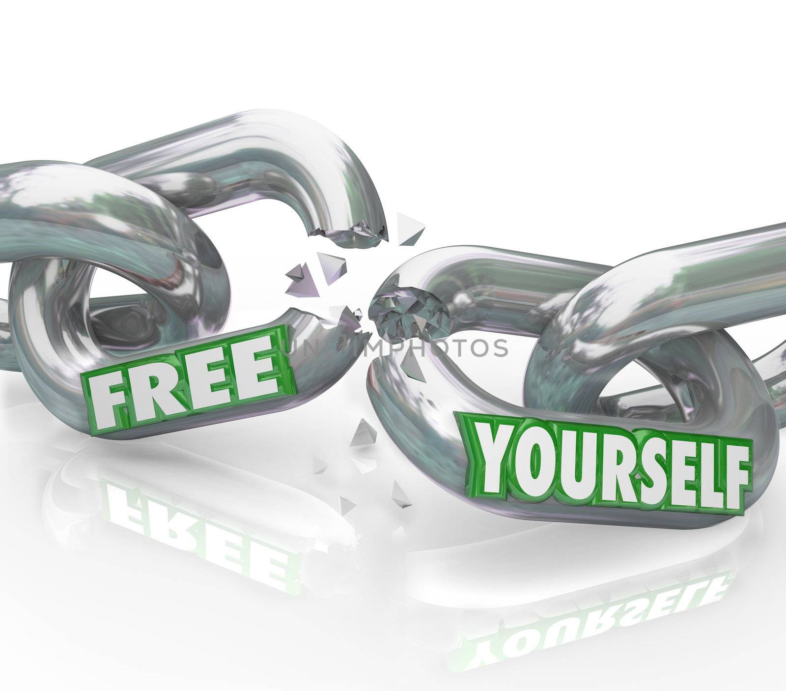 Free Yourself Chains Breaking Free Links Unbound by iQoncept