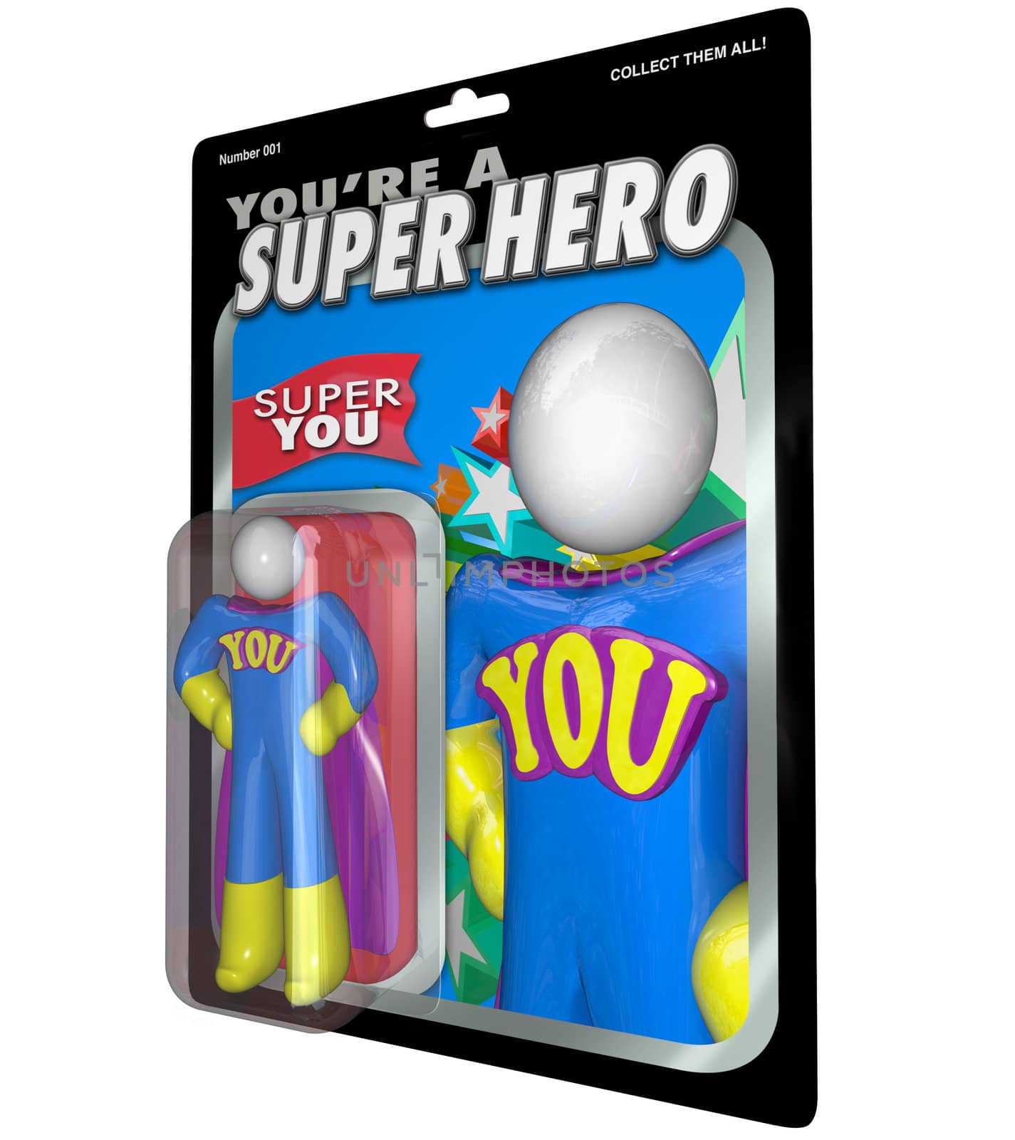 You Are a Super Hero Action Figure Praise Recognition by iQoncept