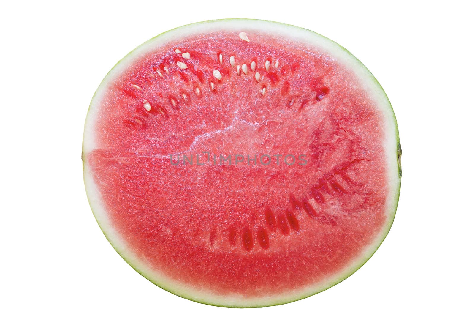 Seedless Watermelon Half Top View by jpldesigns