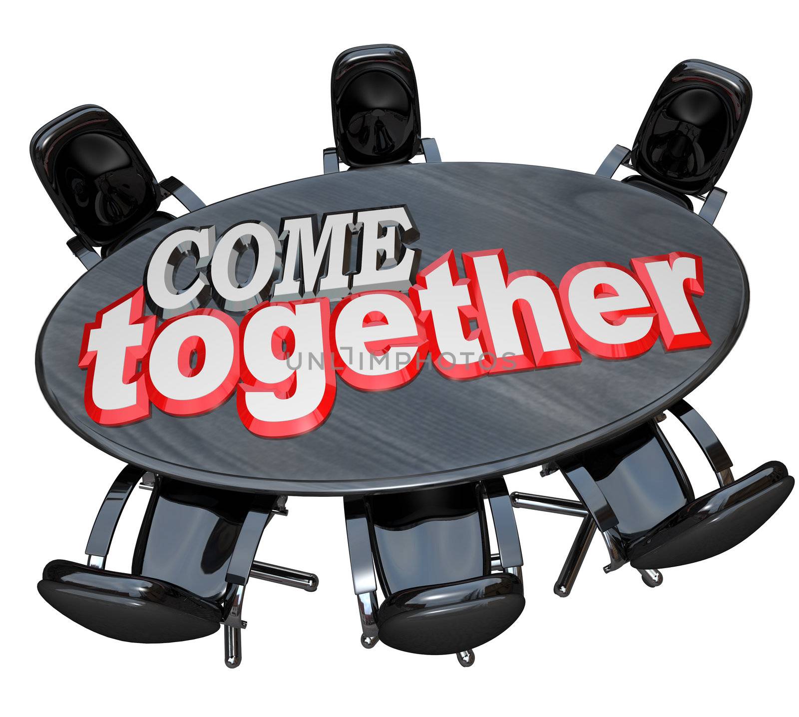 Come Together Meeting Conference Table  Discussion by iQoncept