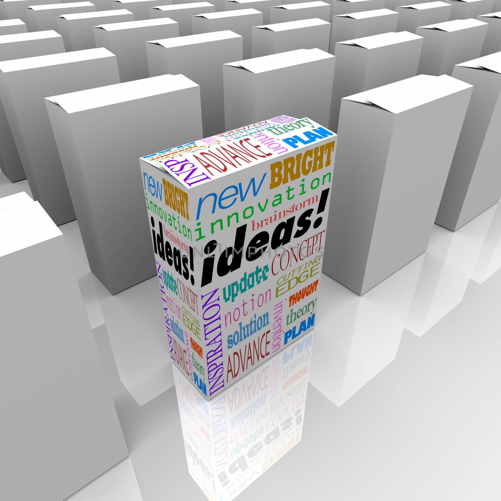  Many Boxes of Ideas - One Different Product Box Stands Out by iQoncept