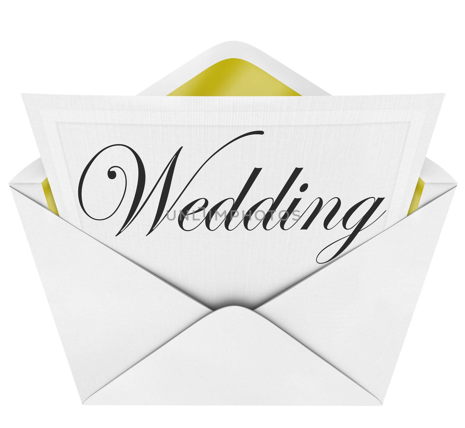 Wedding - Invitation and Open Envelope Party Celebration by iQoncept