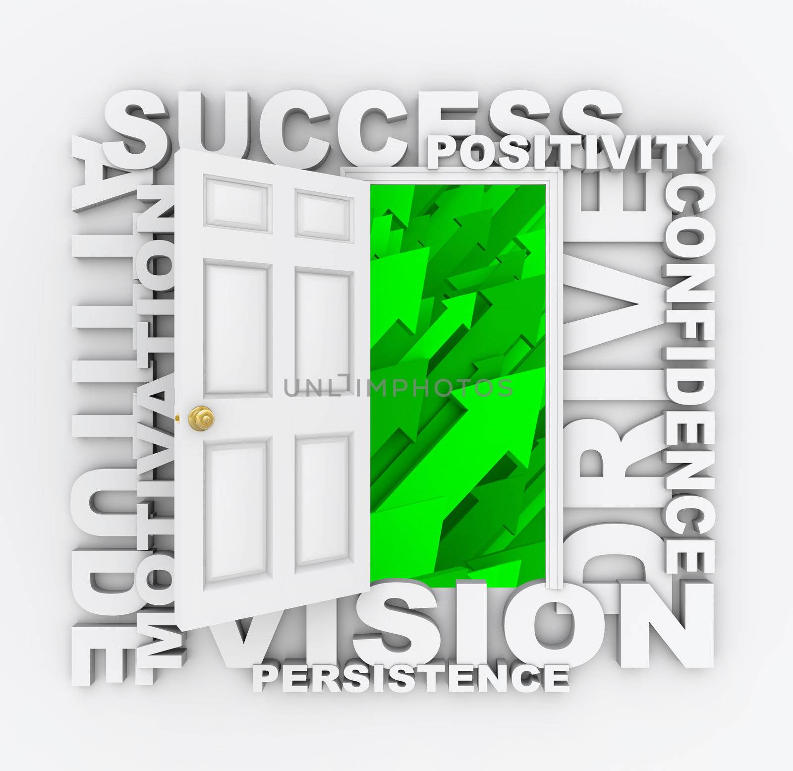 Open Door to Success - Positive Qualities by iQoncept