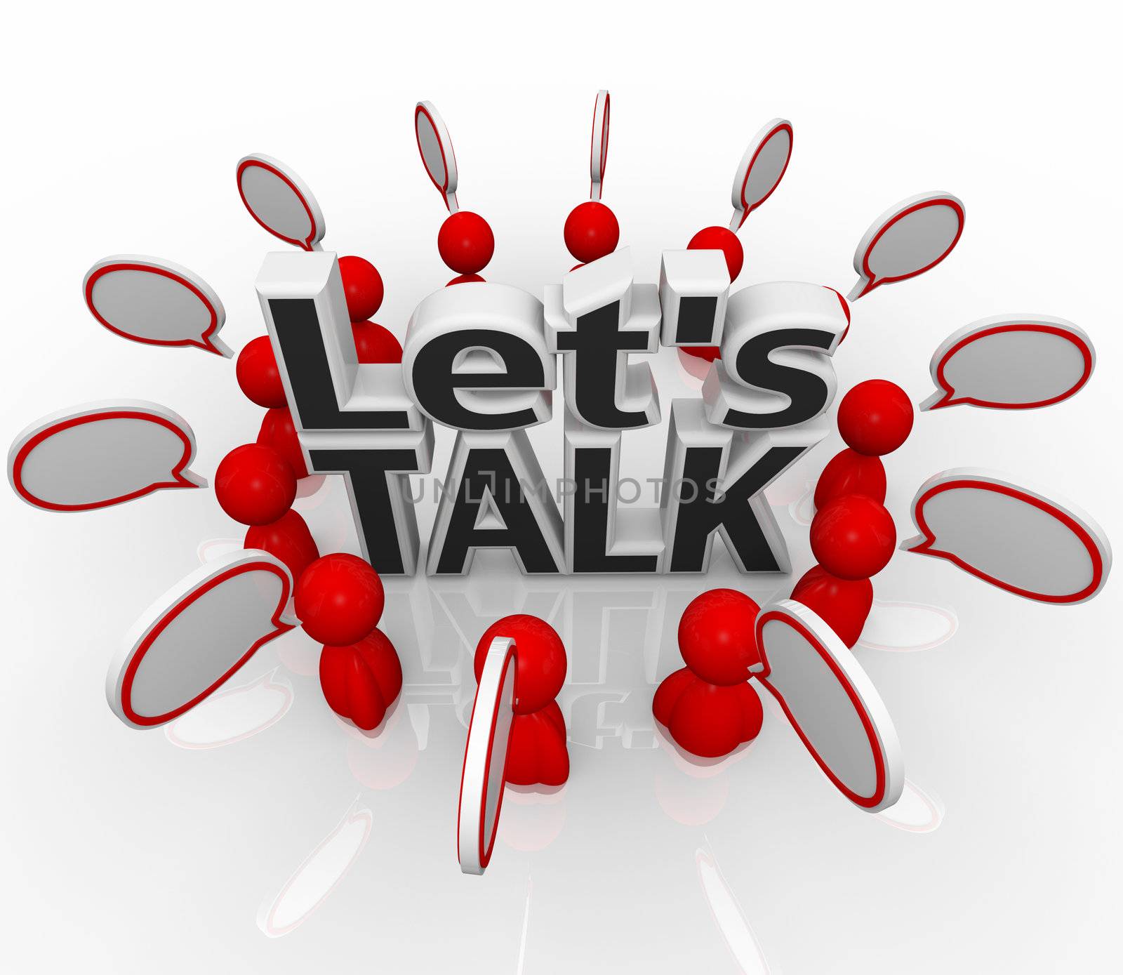 Let's Talk People Group in Circle Discuss in Speech Clouds by iQoncept