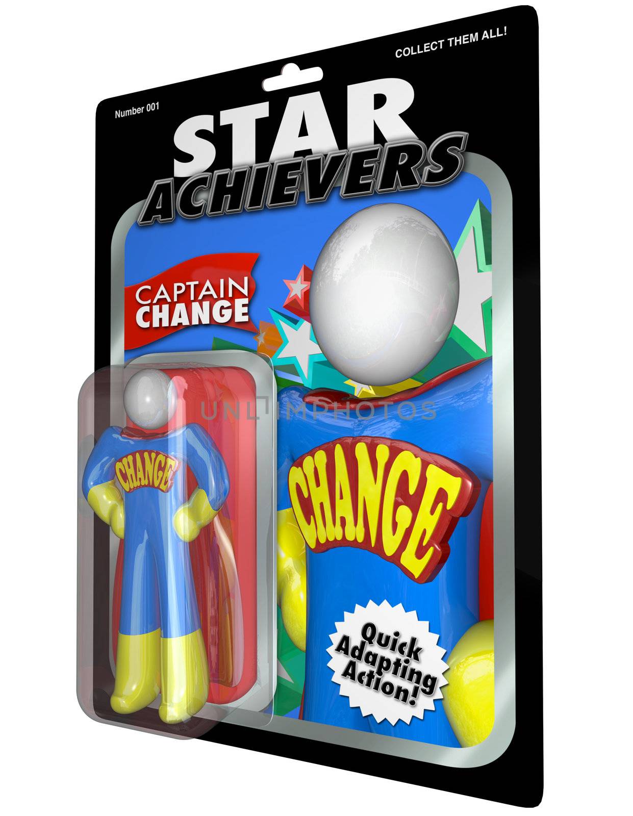 Change Action Figure - Adjust and Adapt with Successful Leader by iQoncept