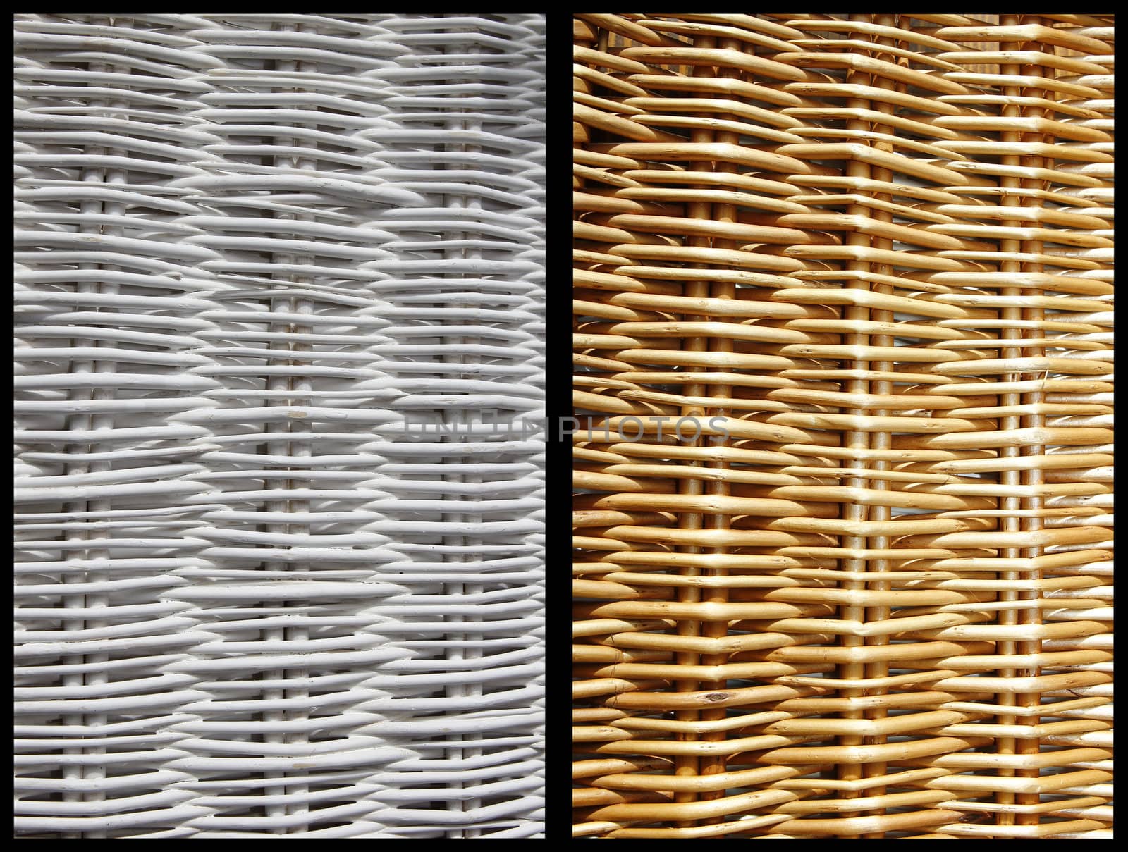 dark and white texture of wicker basket