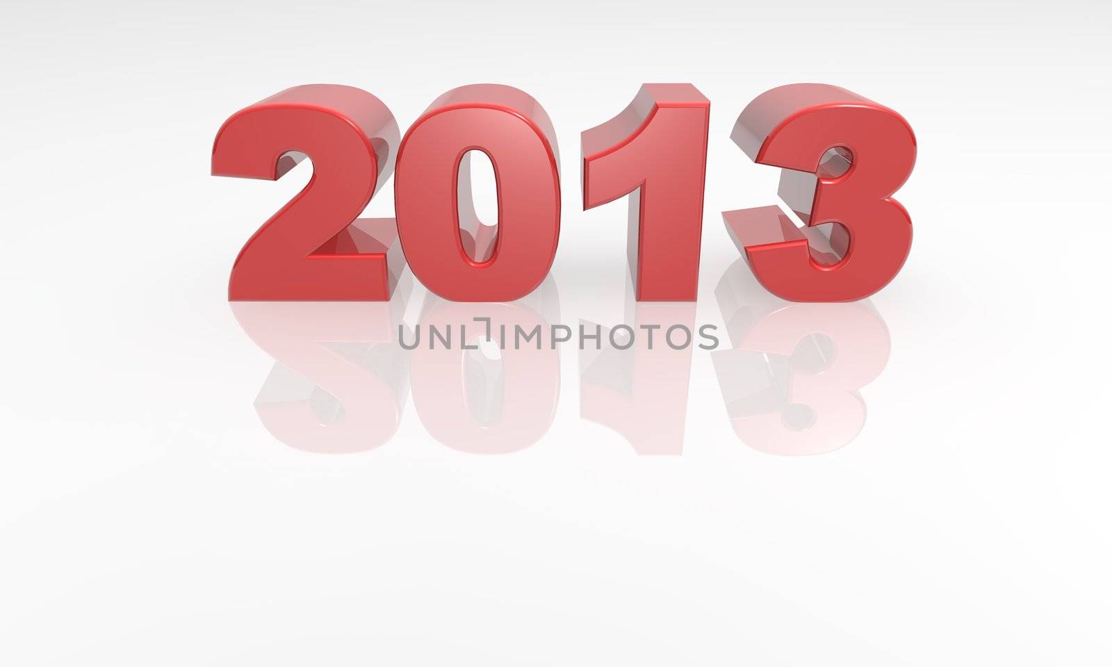 2013 new year 3d red text font by jeremywhat