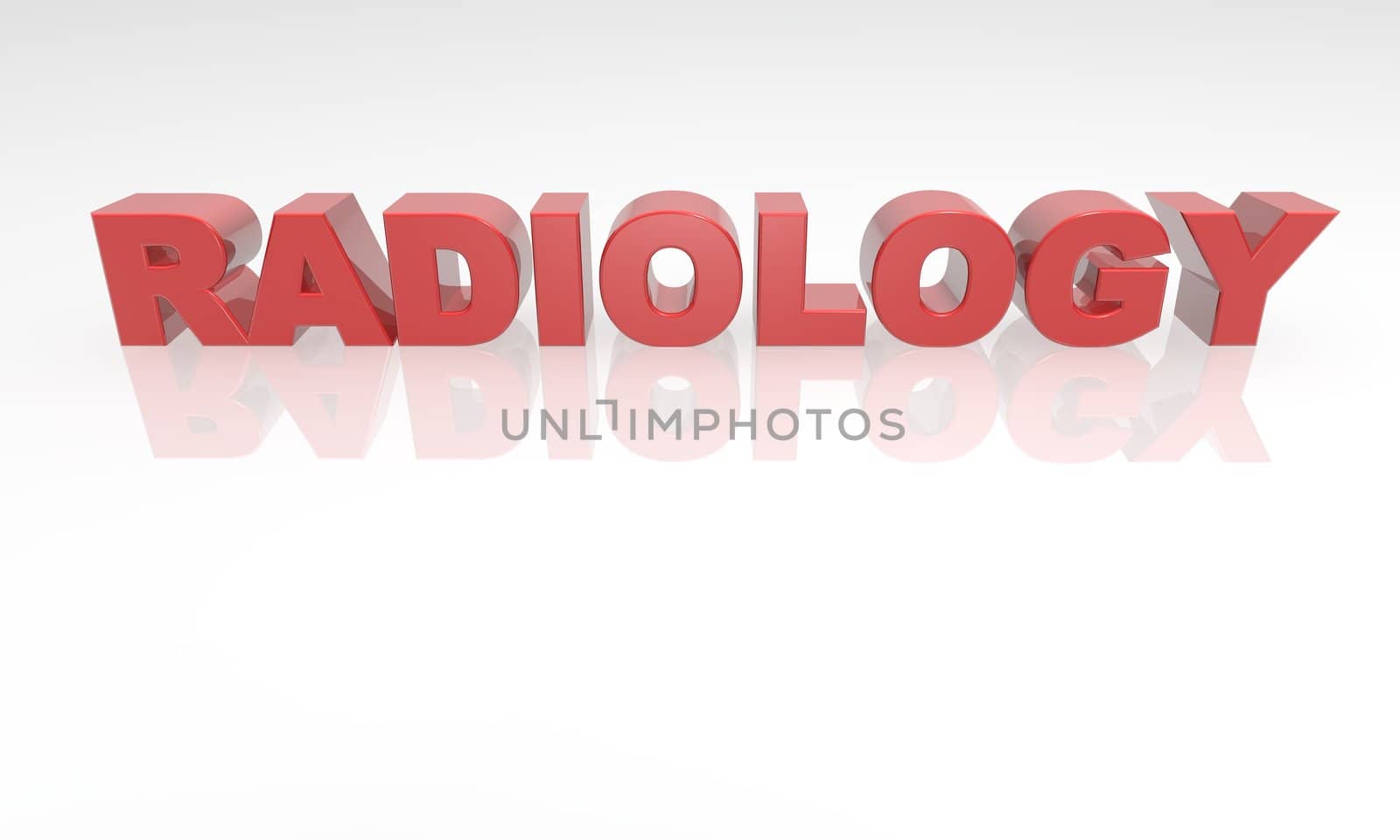 3d radiology red text reflection by jeremywhat