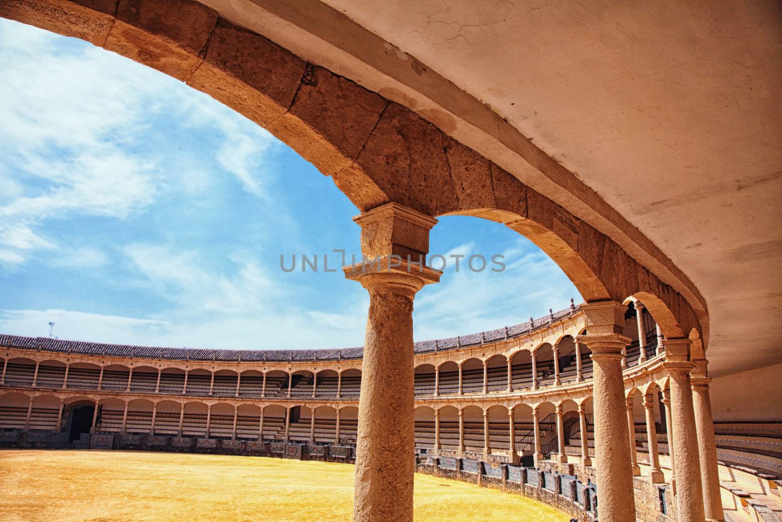 Bullfighting arena in Ronda, Spain 