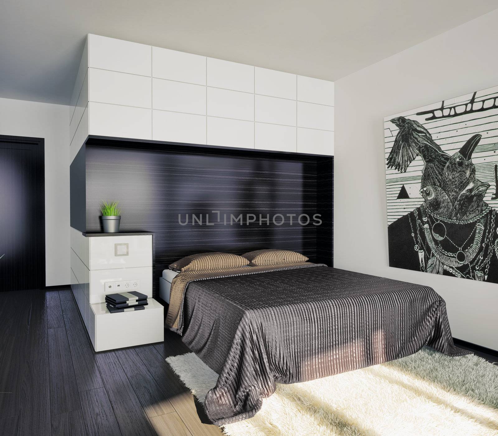 bedroom interior by vicnt
