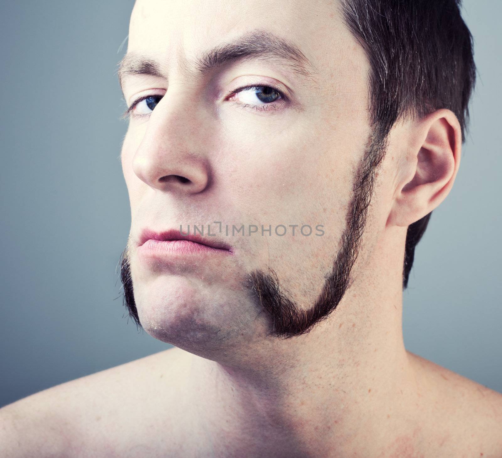 man with sideburns  by vicnt