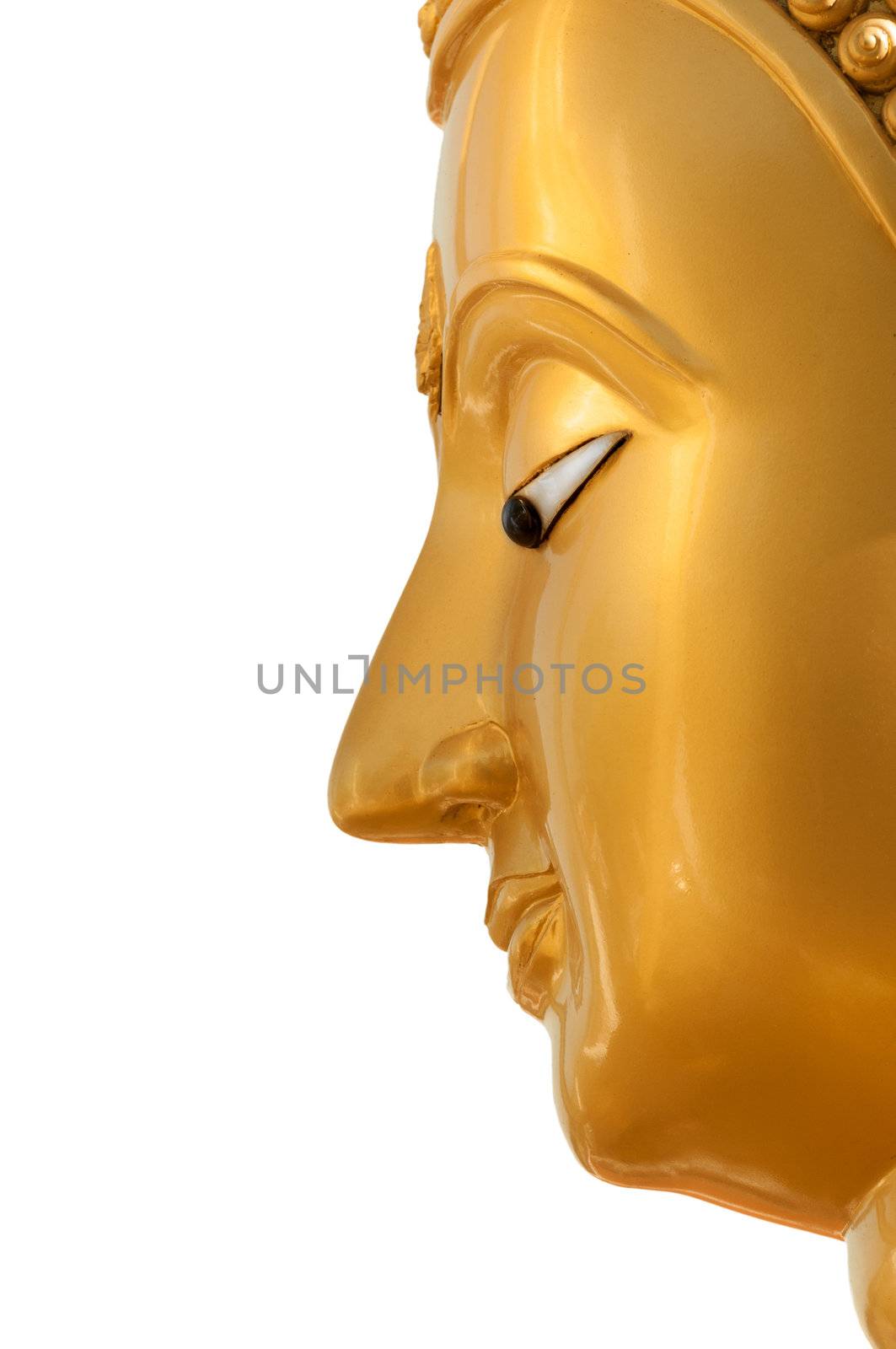 Buddha face in profile by iryna_rasko