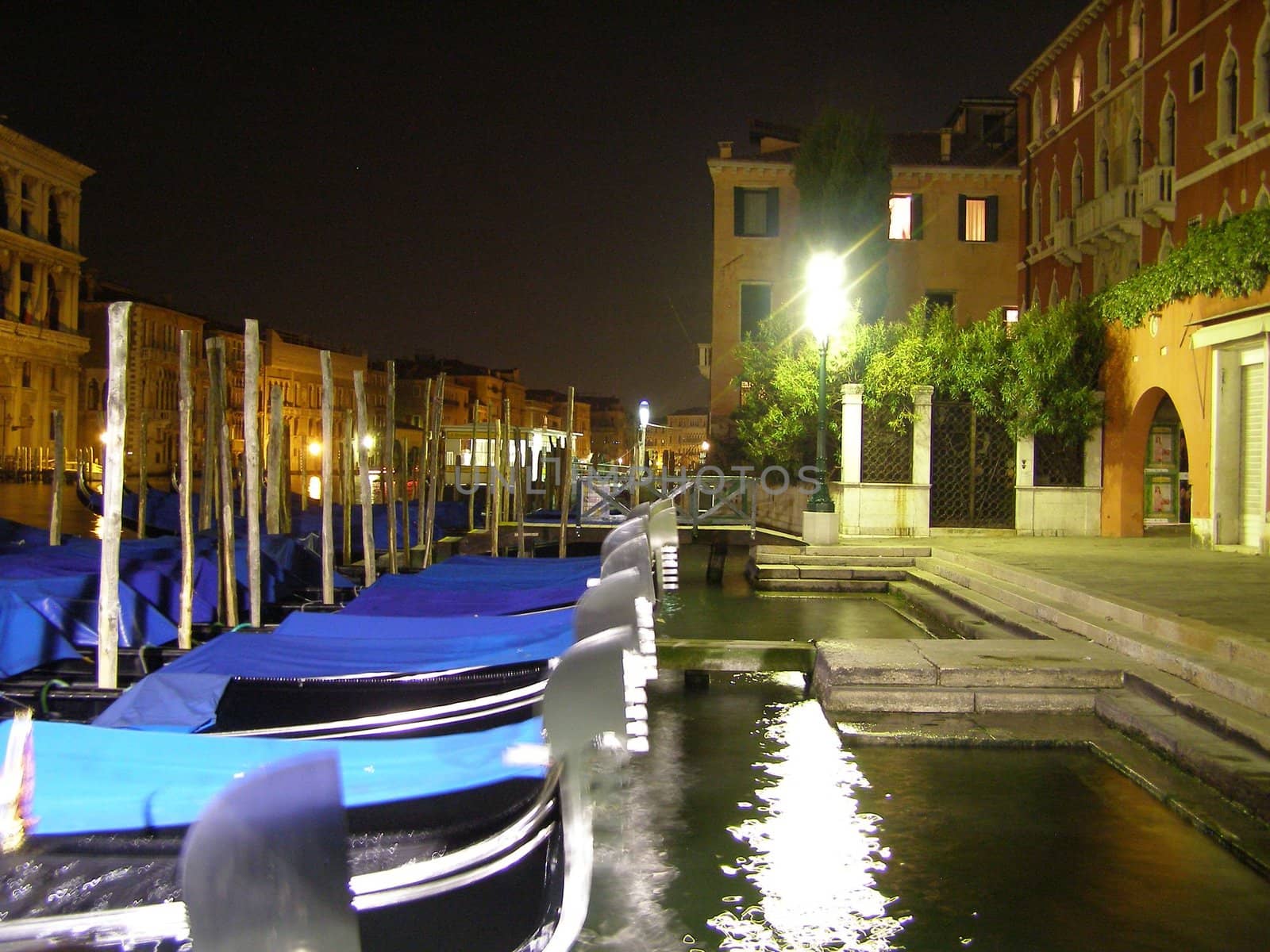gondolas in Venice
