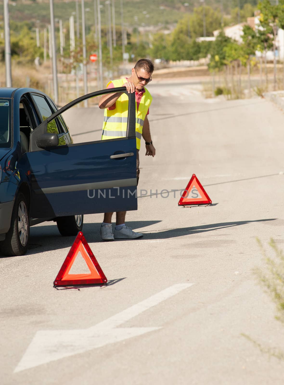 A breakdown on a lonely road  and a fed up driver