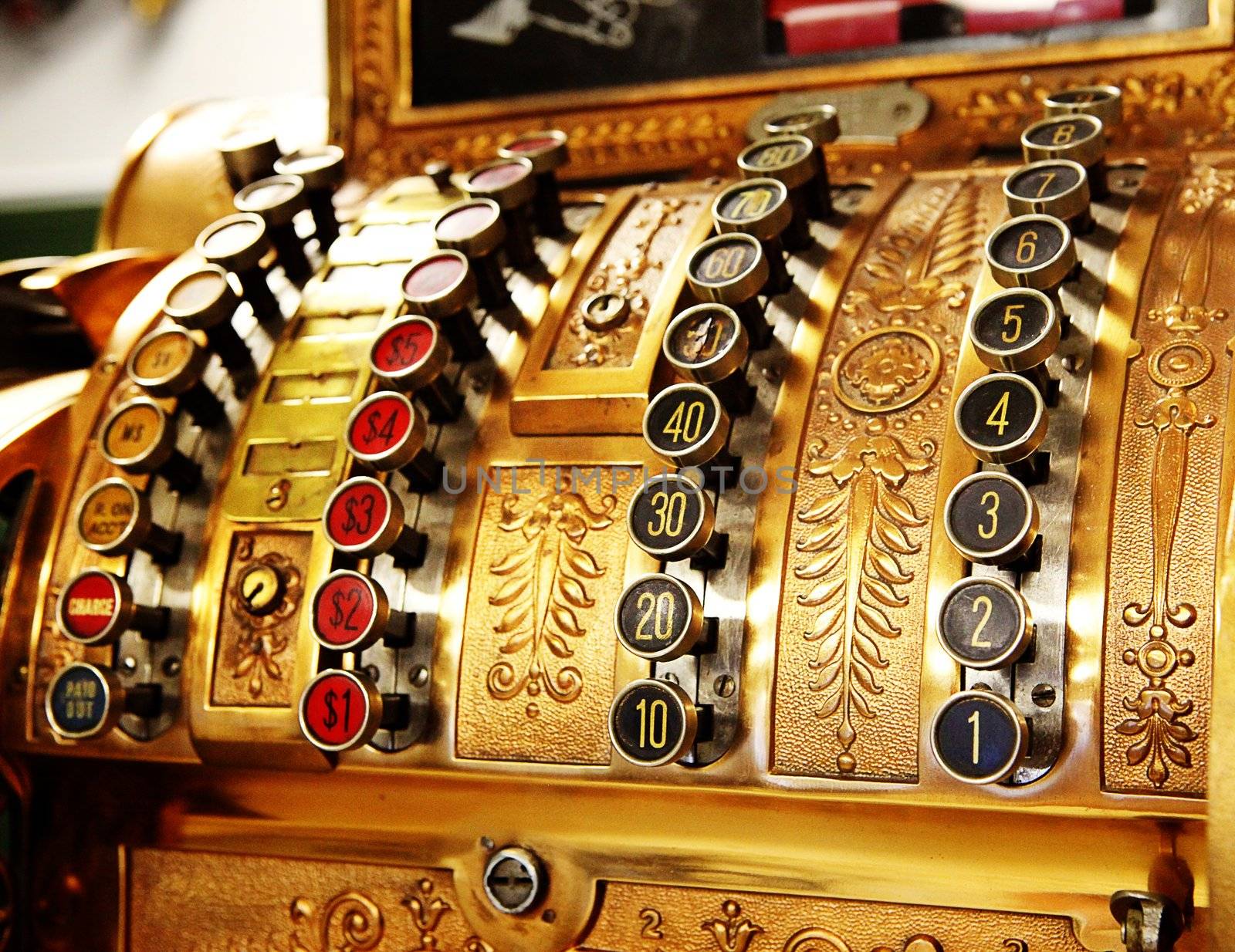 antique store cash register buttons close by gilmanshin