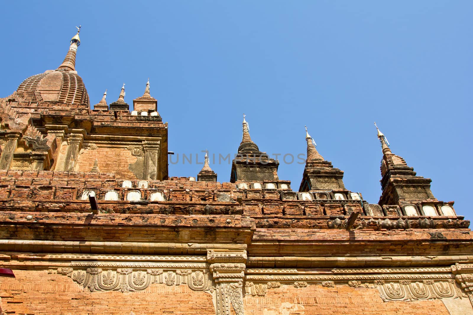 Pagoda in a Temple in Bagan,Burma by vanillaechoes