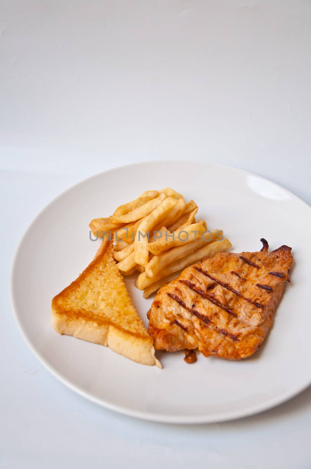 chicken steak for eating