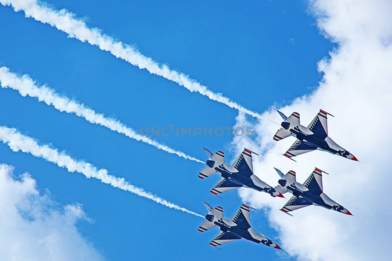 
Smyrna Tennesee - May 8 2011.  USAF Thunderbirds demonstration at the Great Tennesee Airshow at the Smyrna Tennesee Airport on May 8th, 2011.