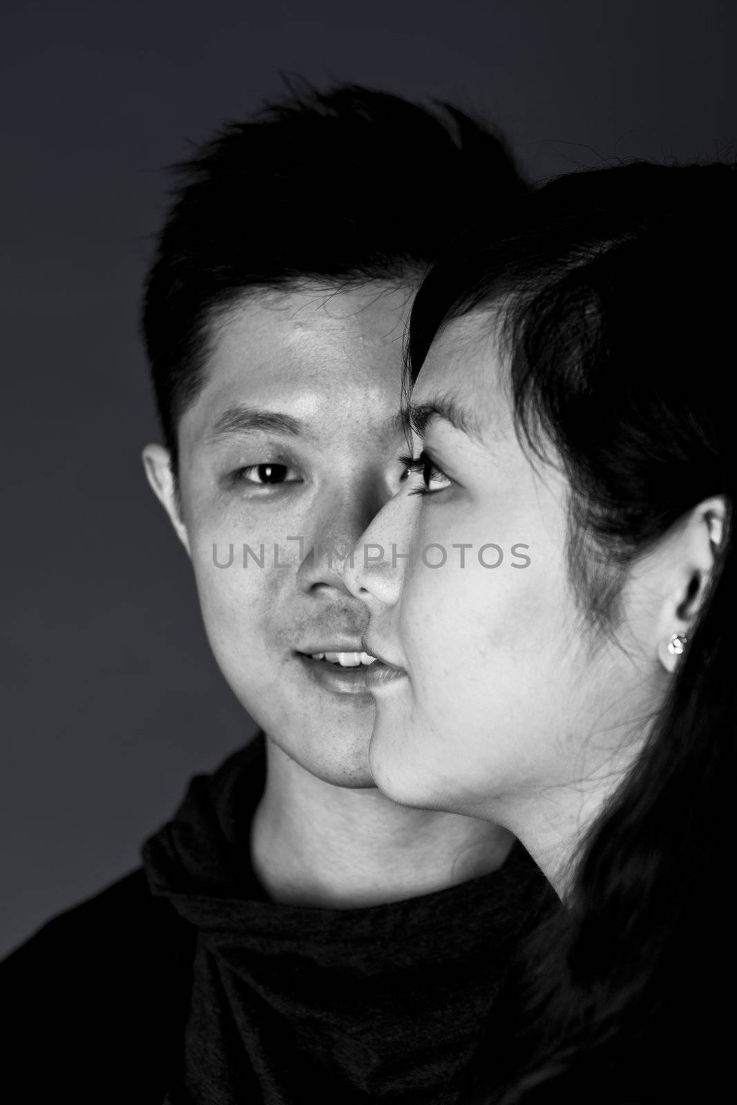 Close-up portrait of asian couple by kawing921