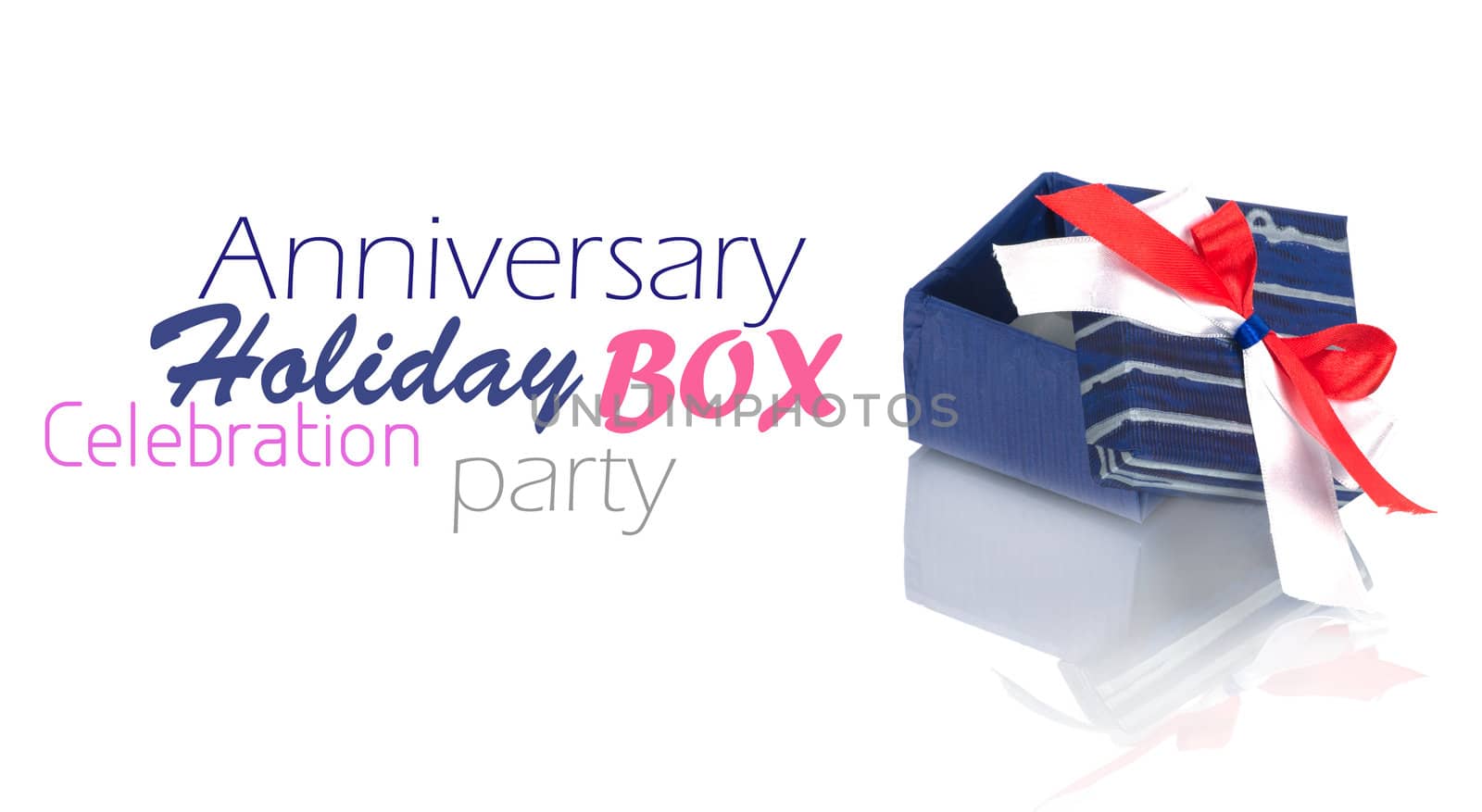 gift box with ribbon isolated on white