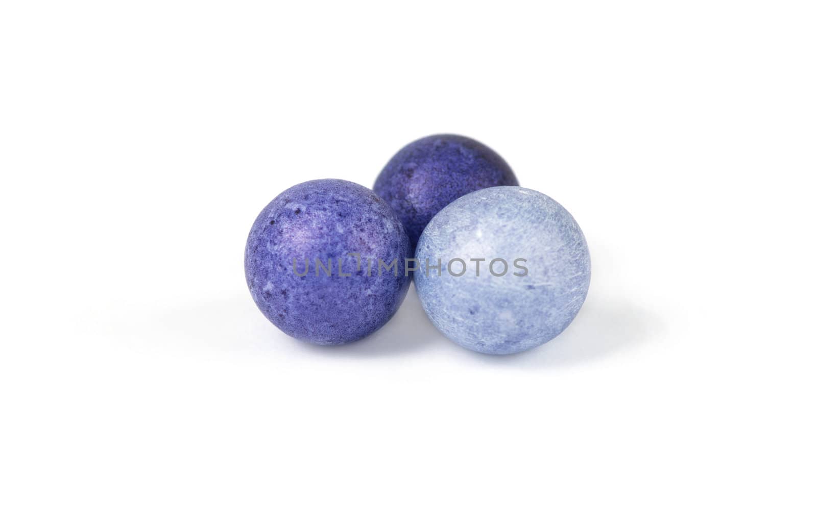 Color beads isolated on white