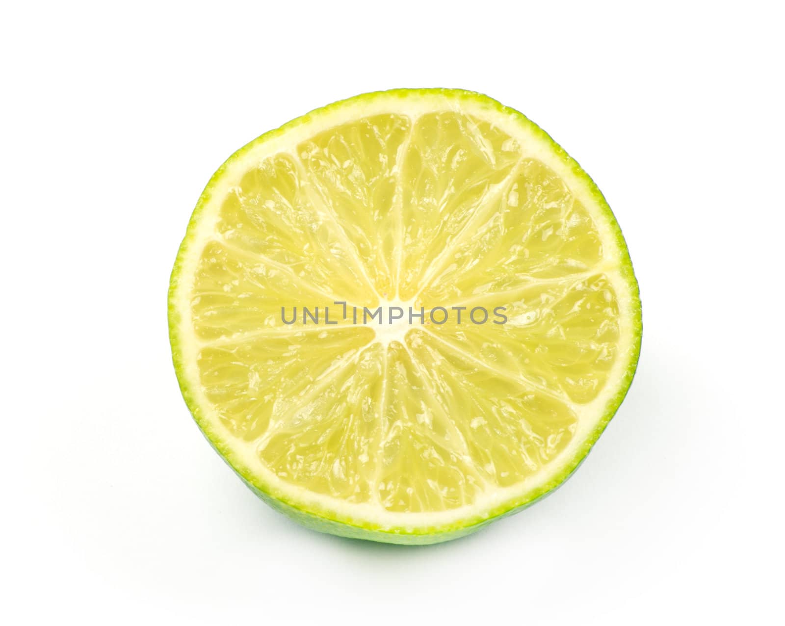 Slice of fresh lime