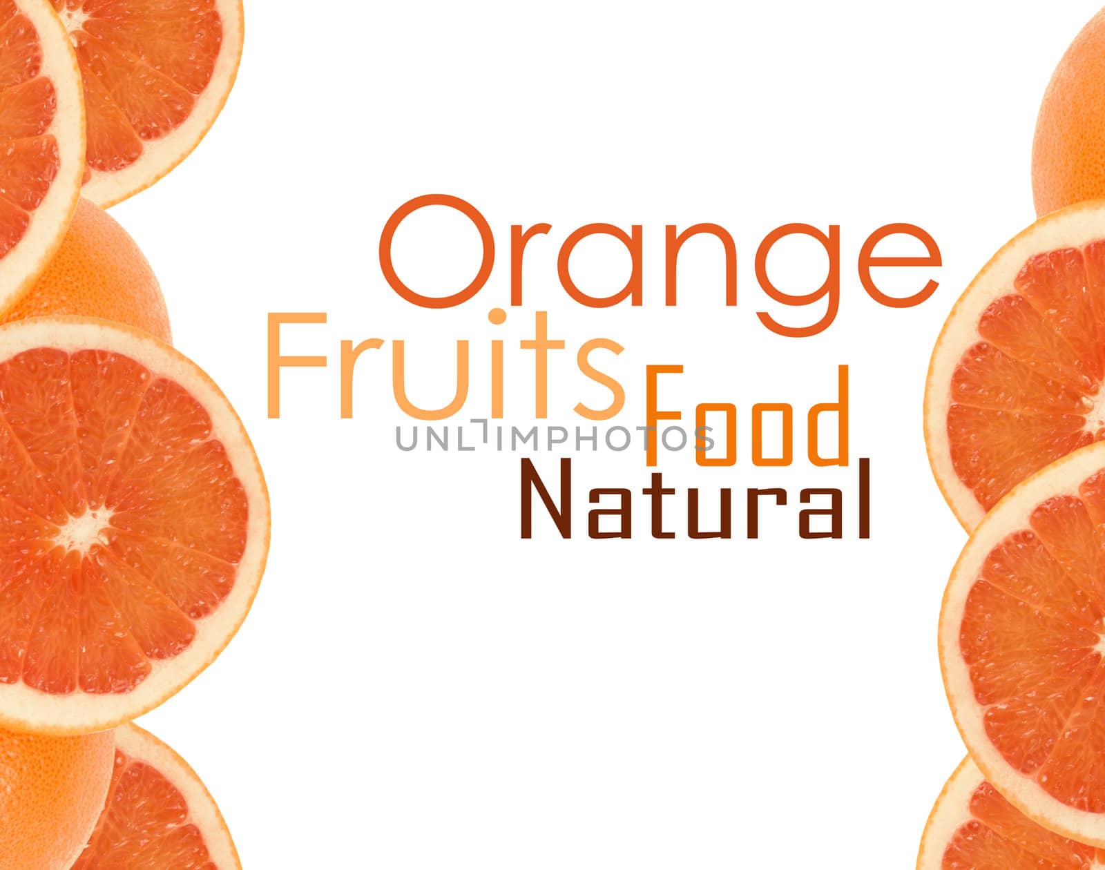 One and half oranges
