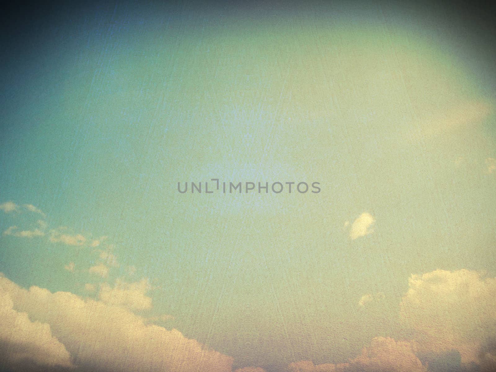 retro image of cloudy sky