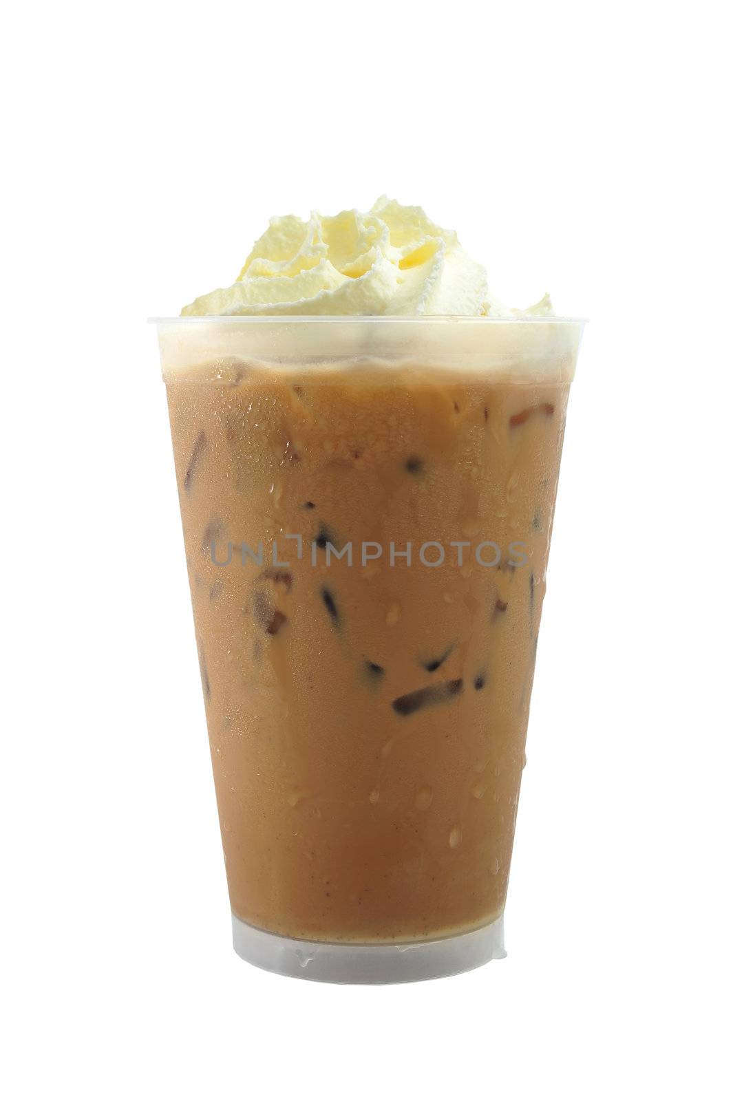 Coffee Latte with clipping path