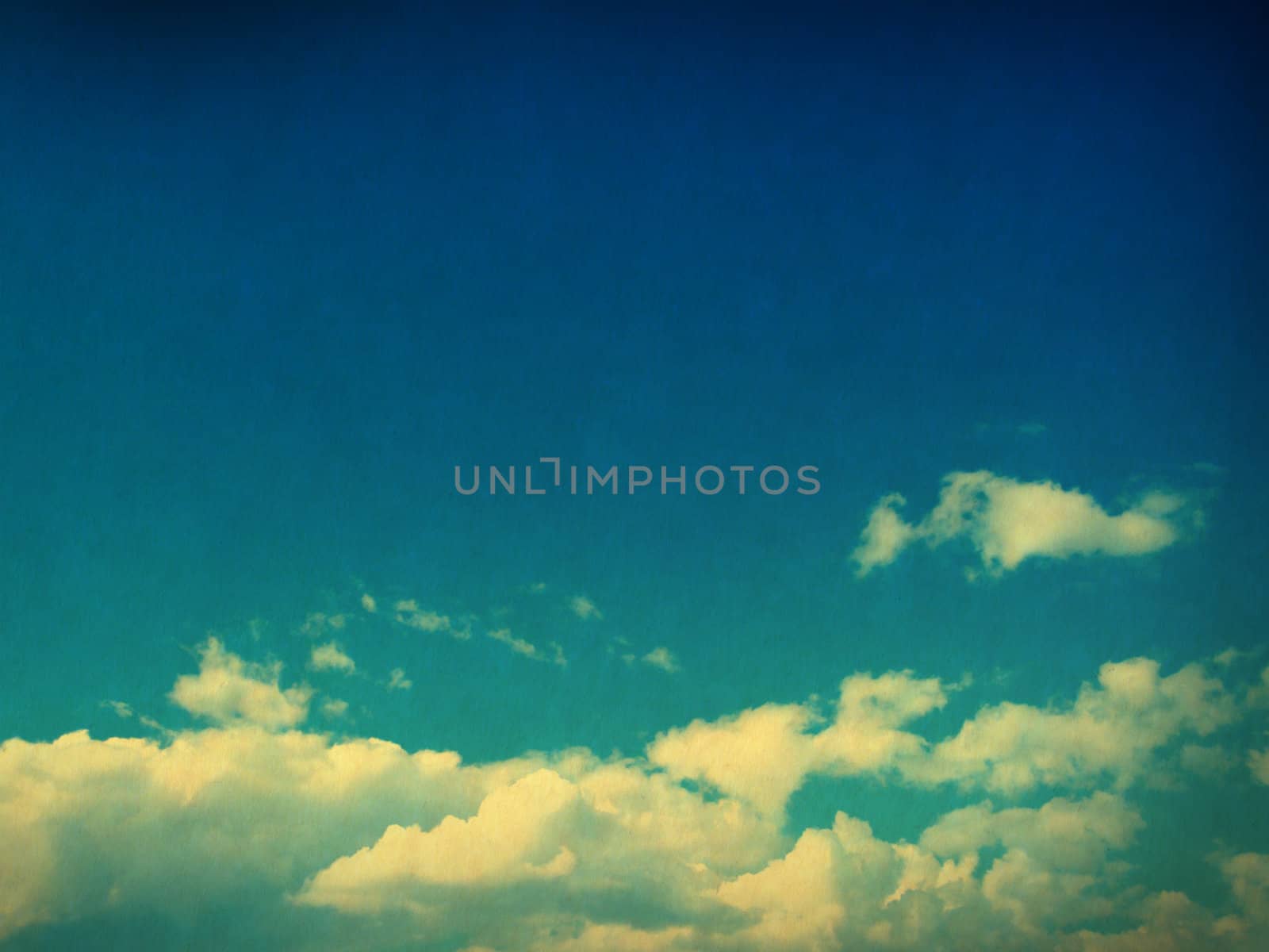 retro image of cloudy sky