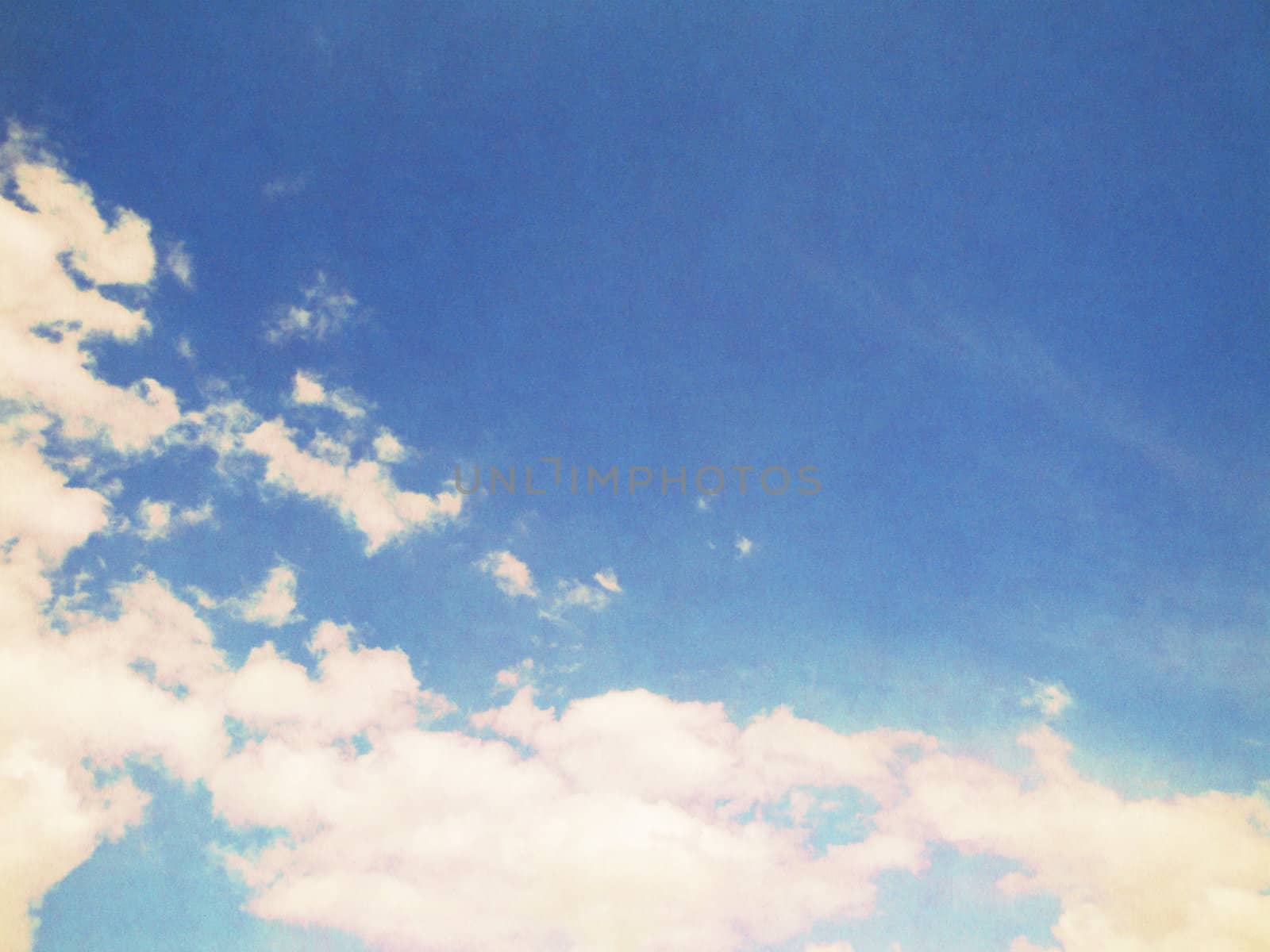 retro image of cloudy sky