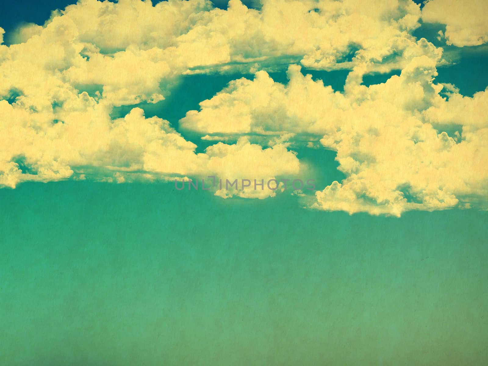 retro image of cloudy sky