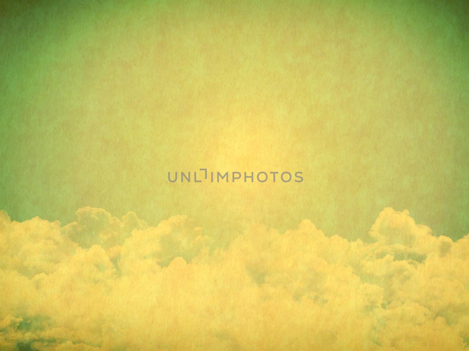 Vintage background in the blue shade with clouds