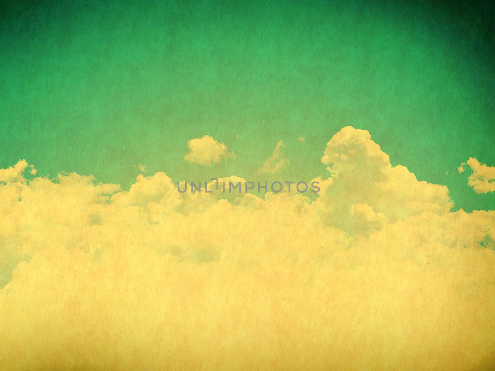 Vintage background in the blue shade with clouds