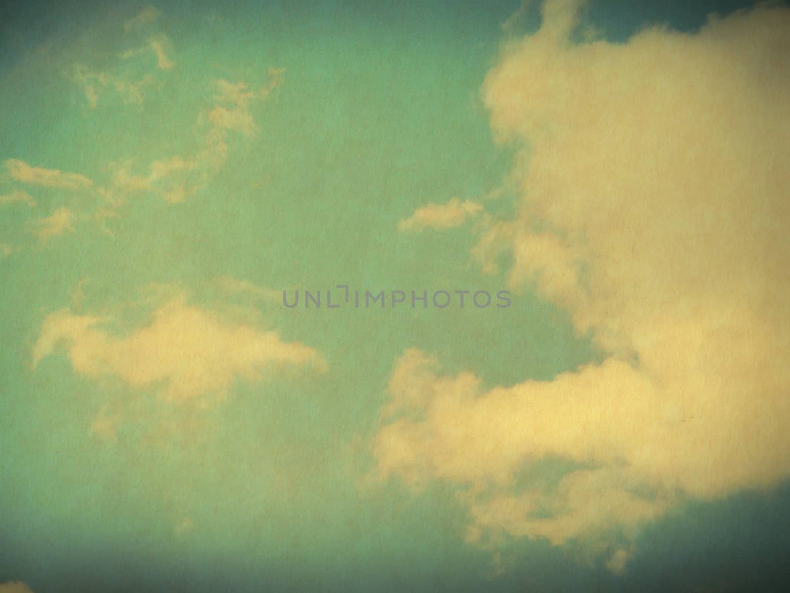 retro image of cloudy sky