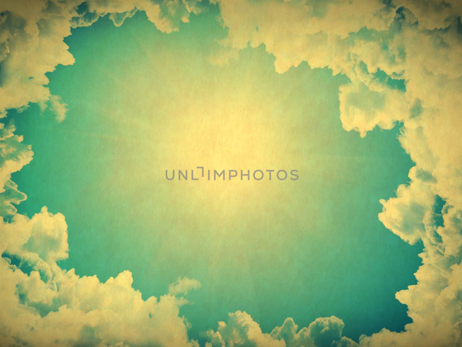 retro image of cloudy sky