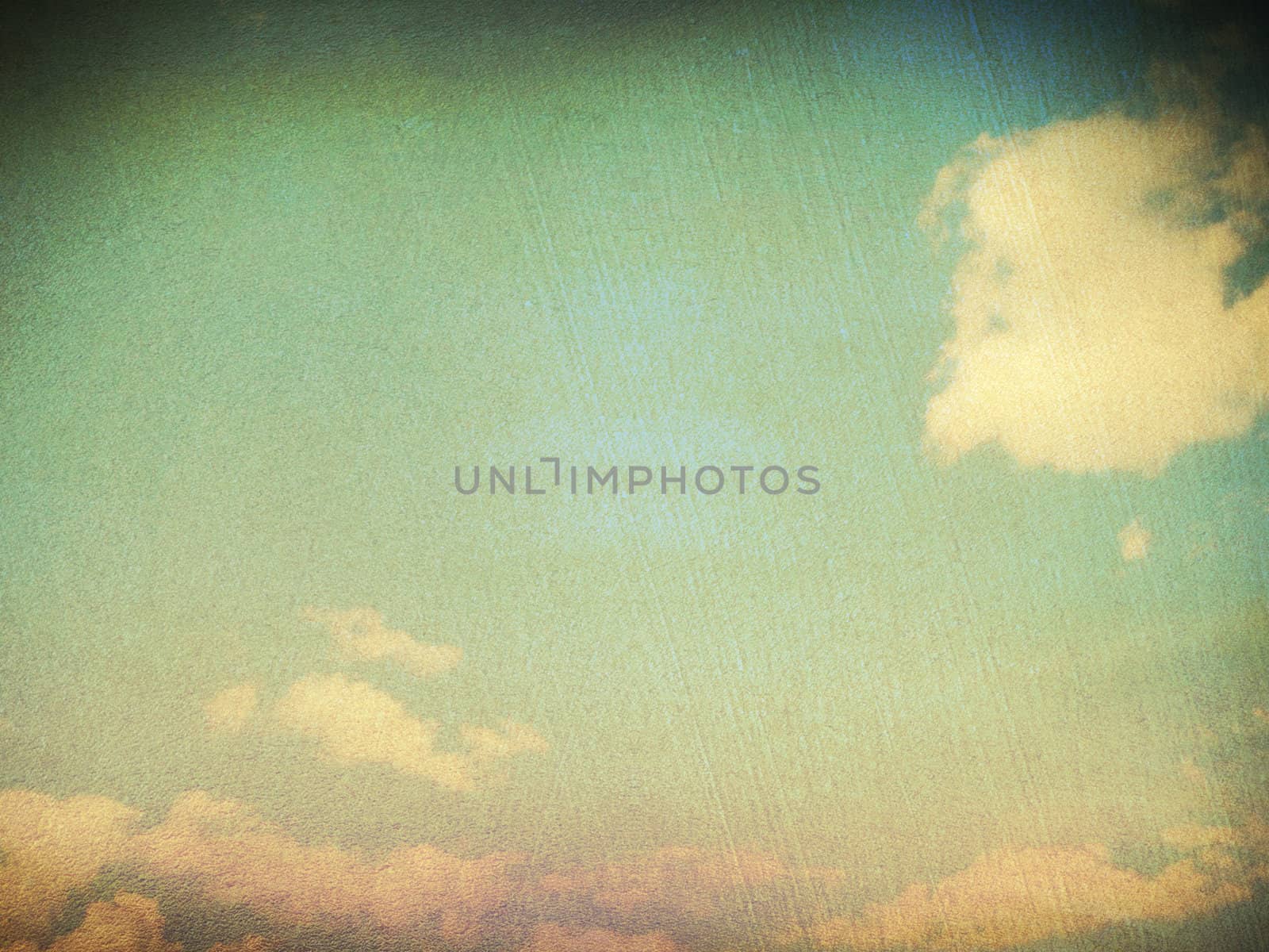 retro image of cloudy sky