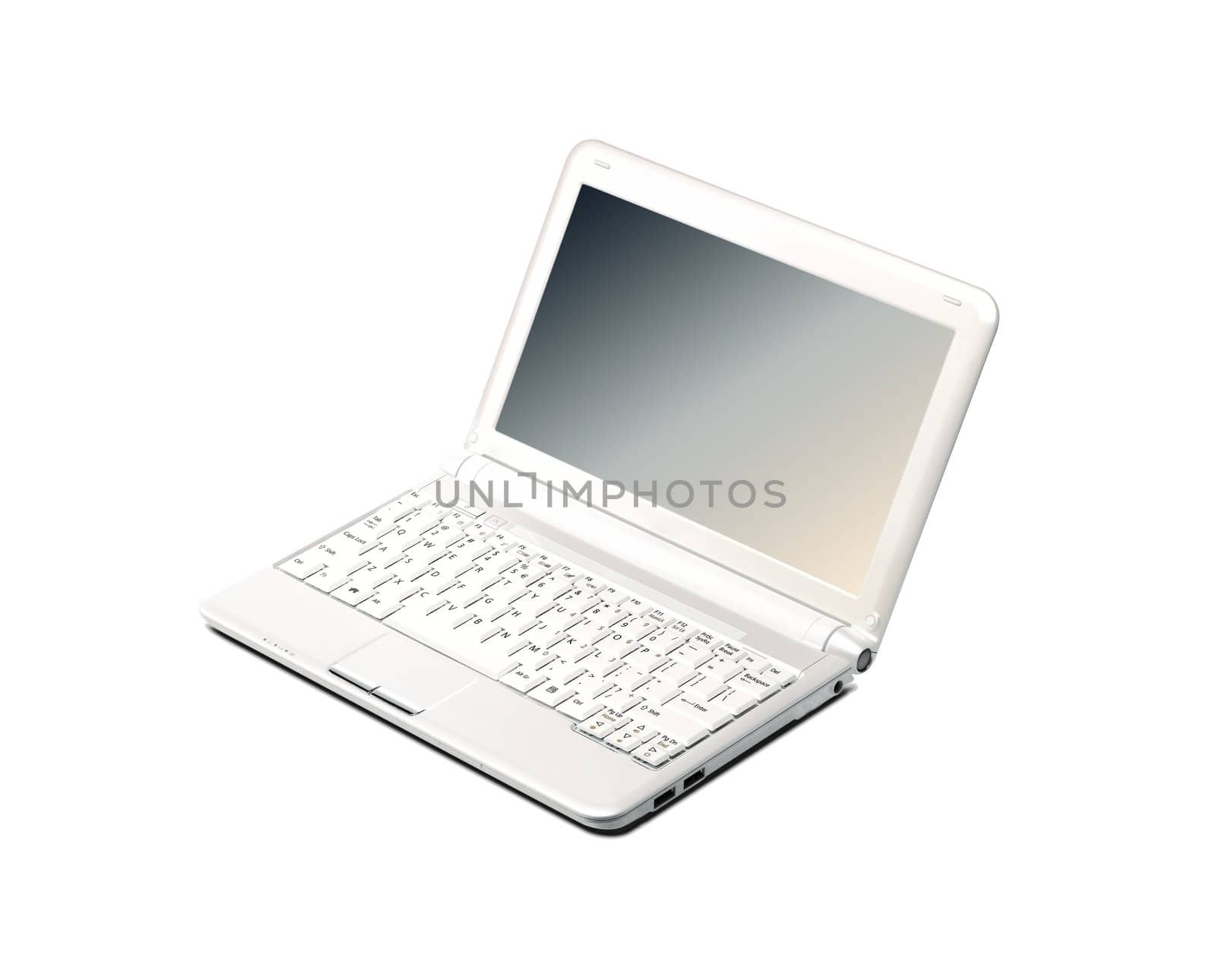Laptop isolated on white