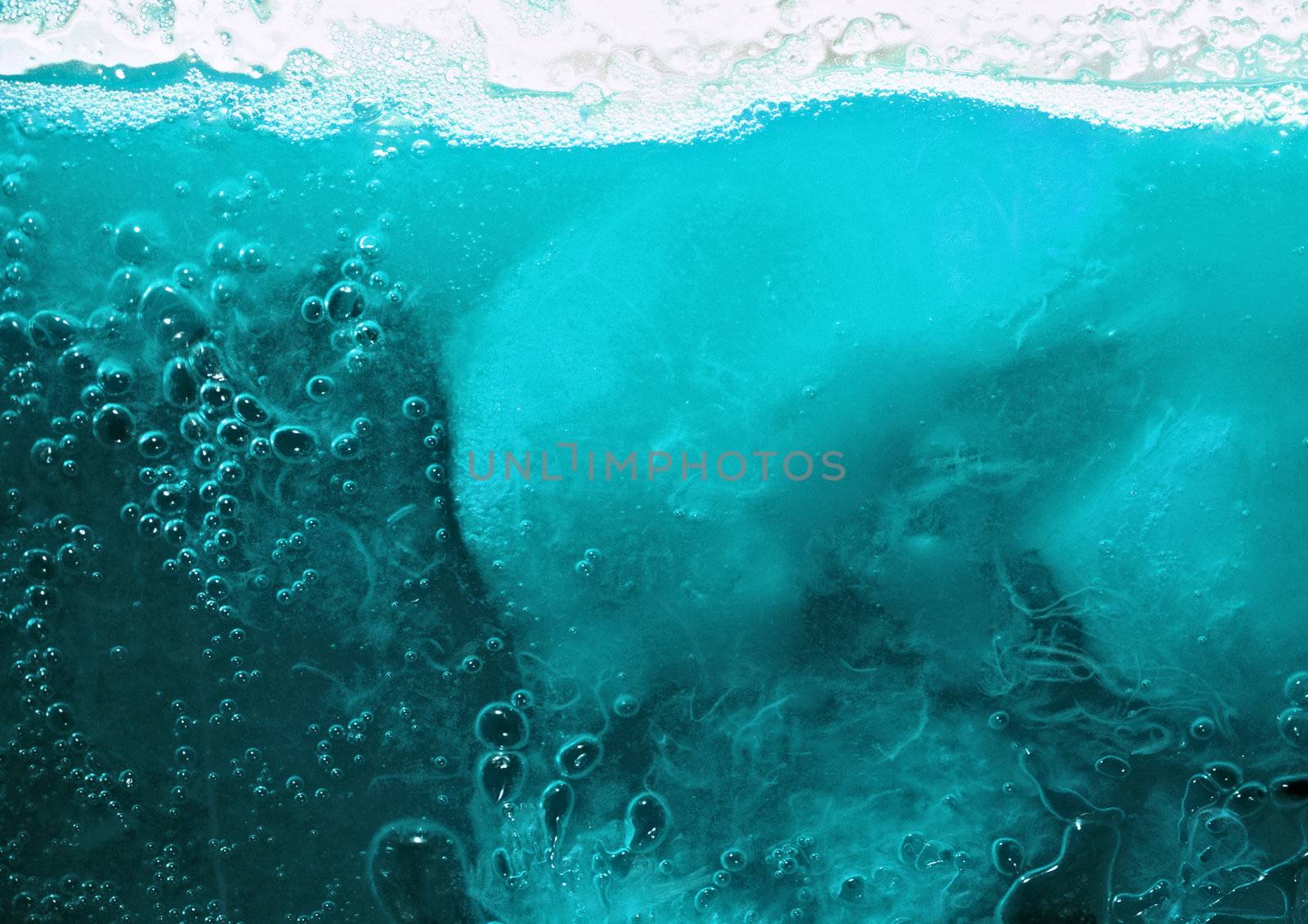 ice and water close up background
