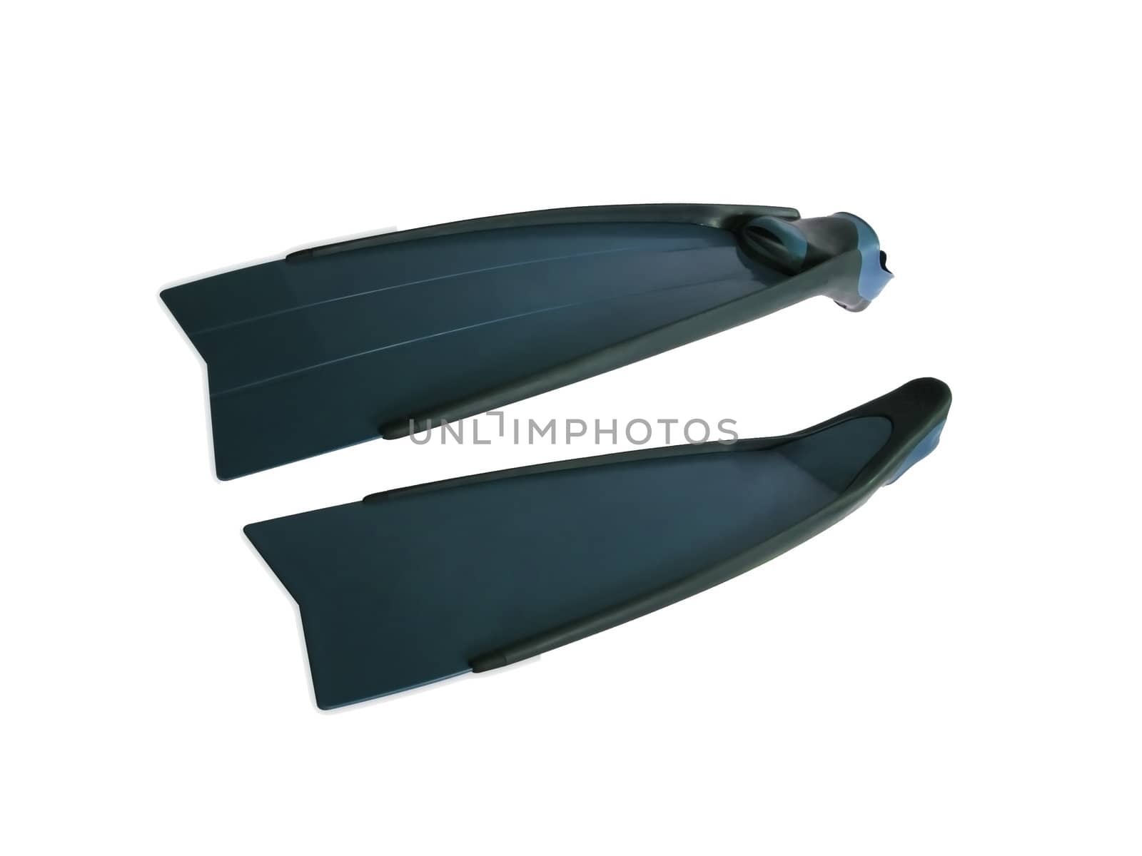 Flippers isolated against white background