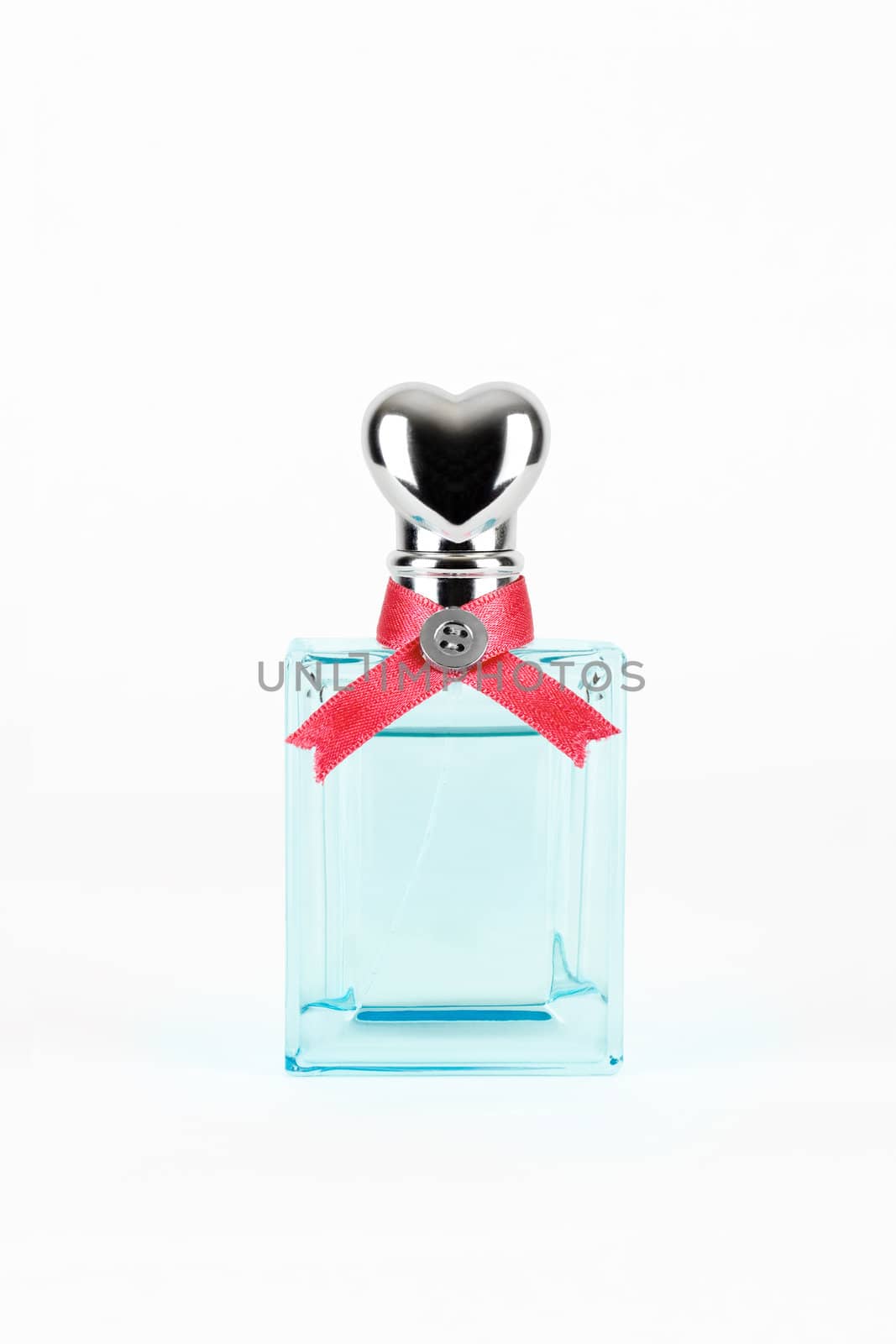 women's perfume in beautiful bottle isolated