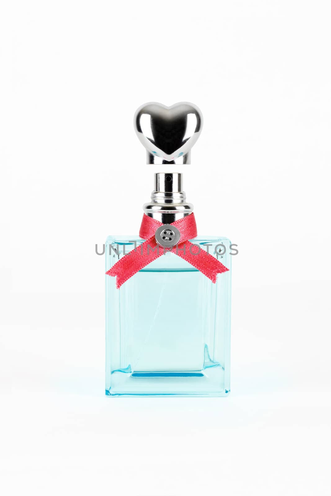 women's perfume in beautiful bottle isolated