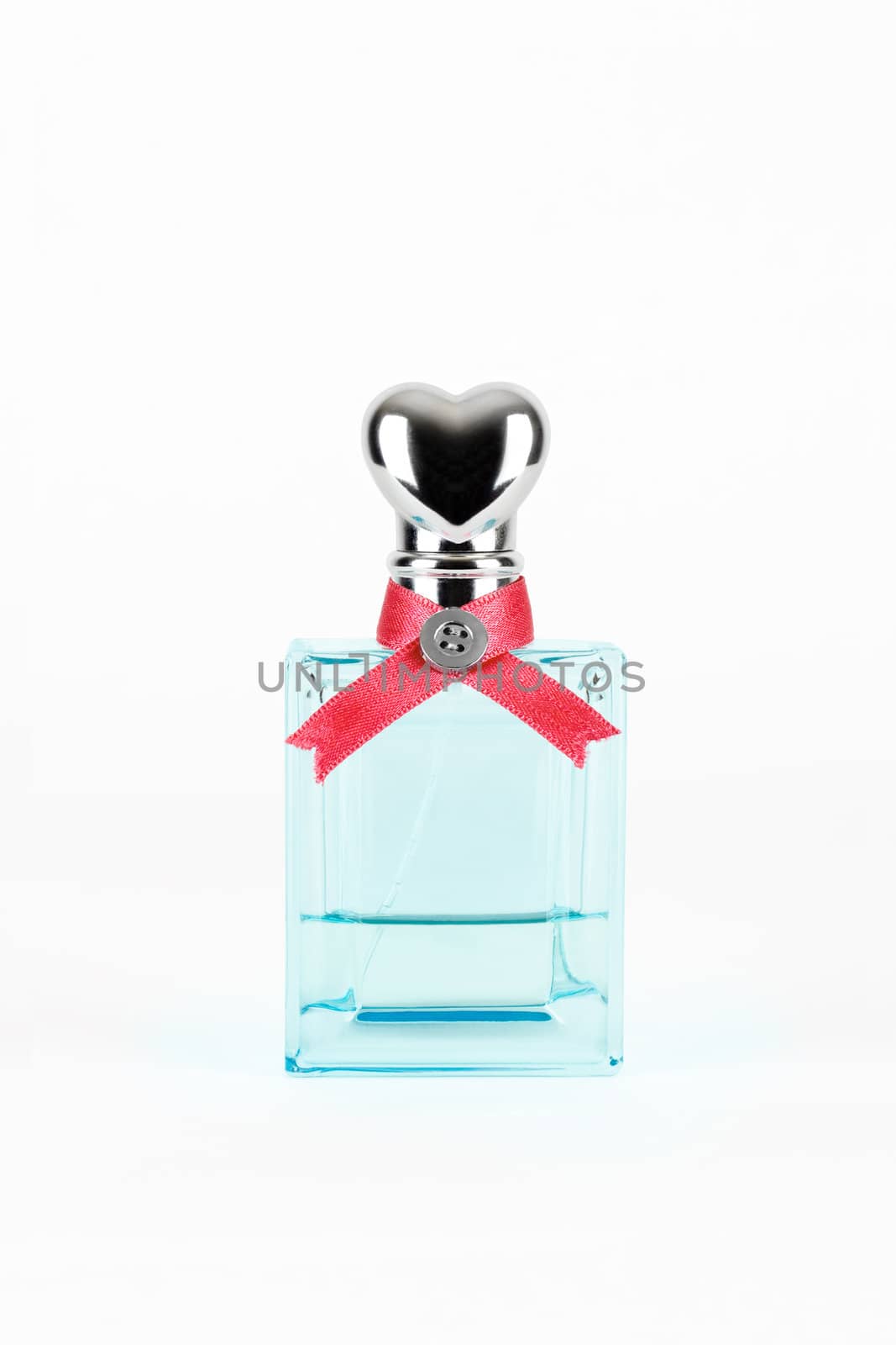 women's perfume in beautiful bottle isolated