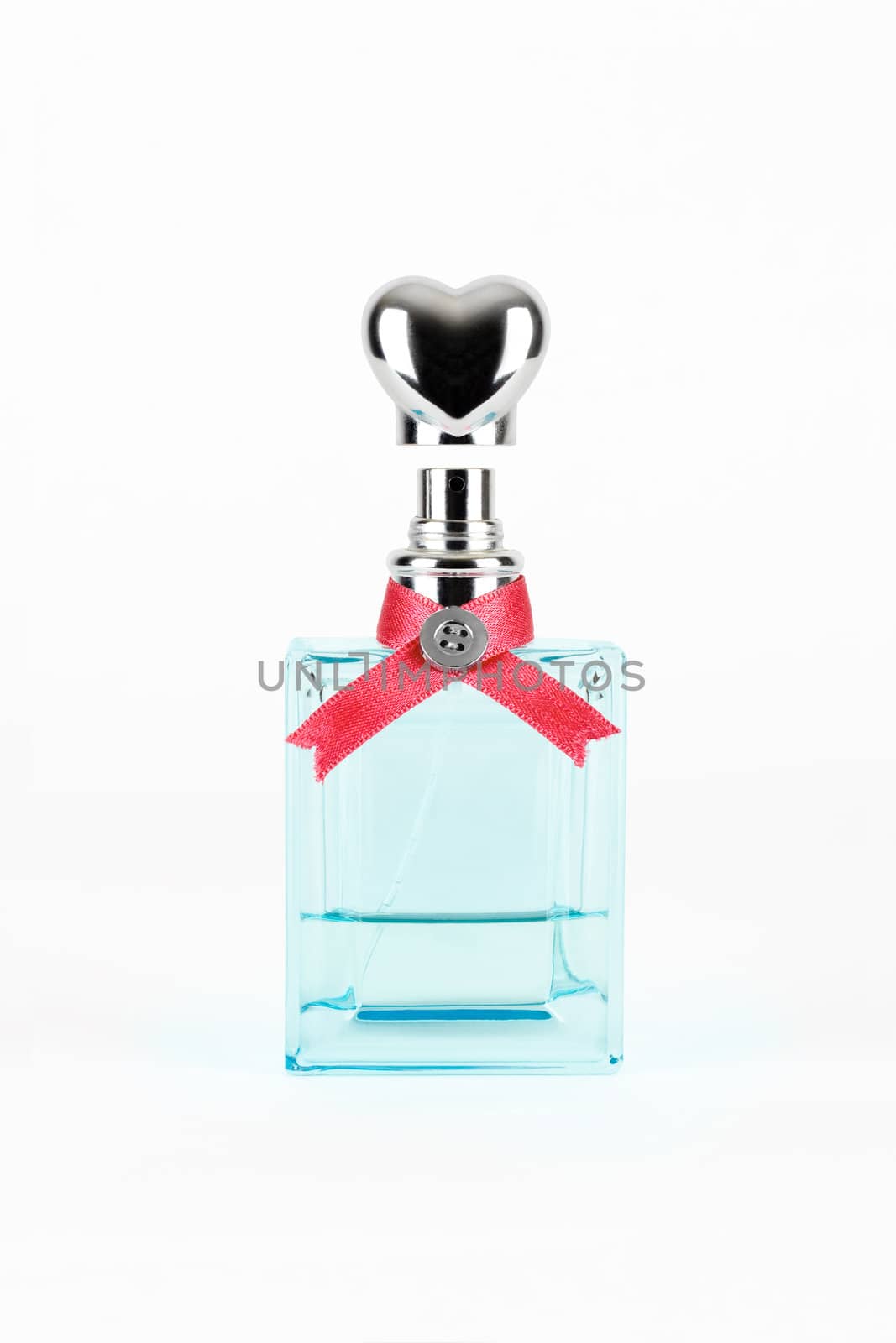 women's perfume in beautiful bottle isolated