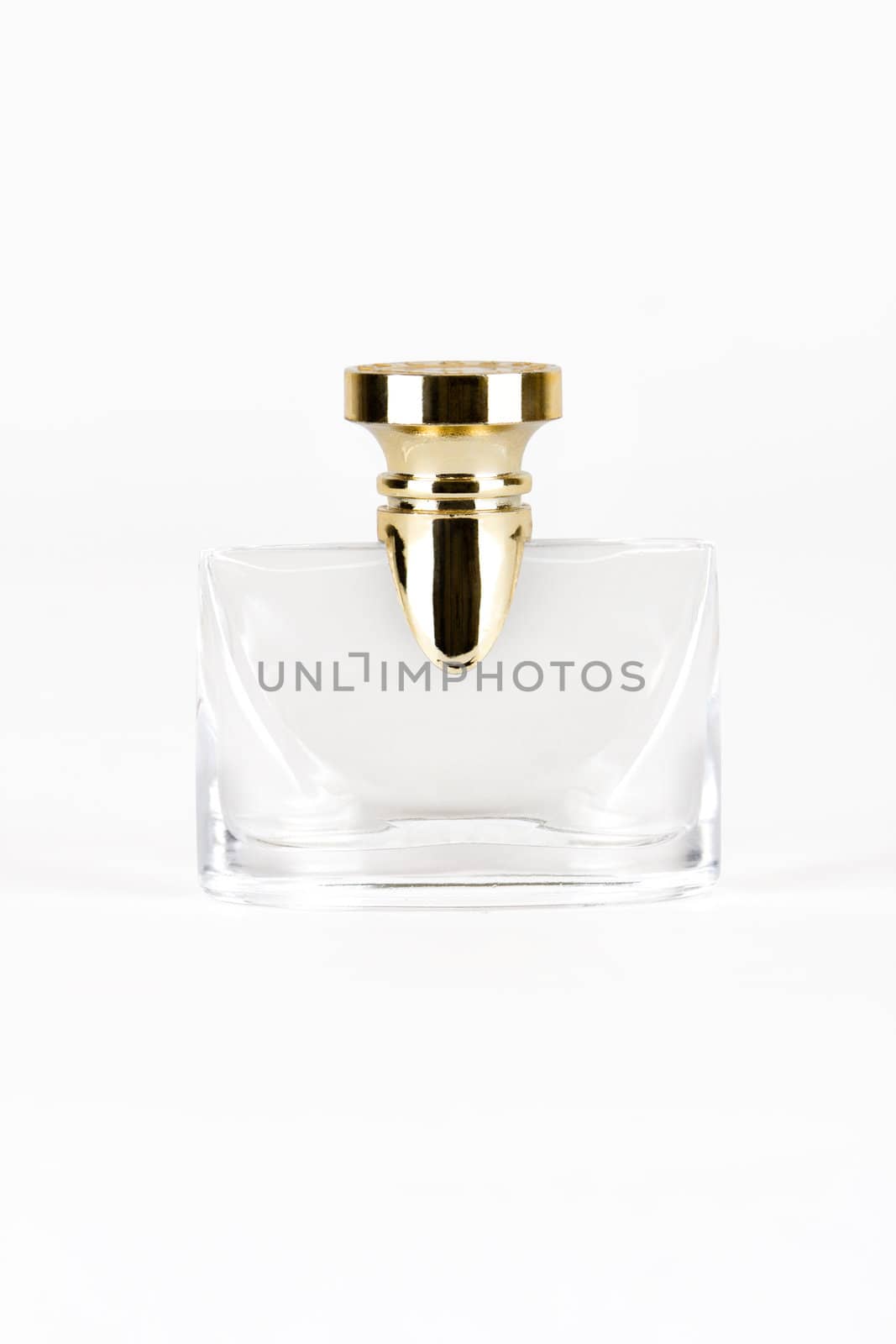 bottle of perfume isolated on white background